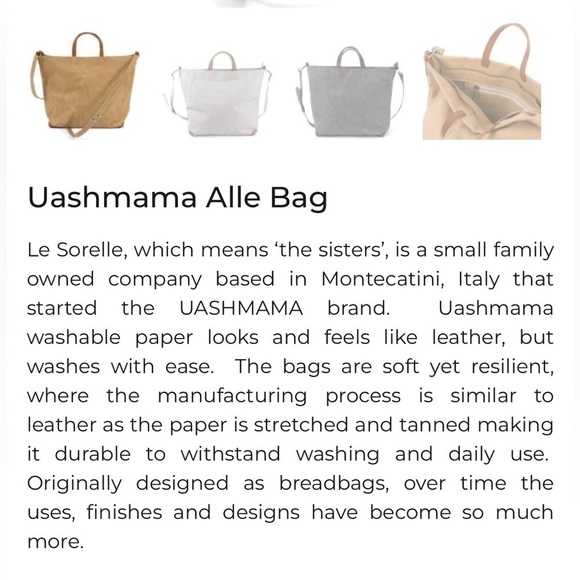 UASHMAMA®  Tote Bag. Made in Italy. - Picture 12 of 12
